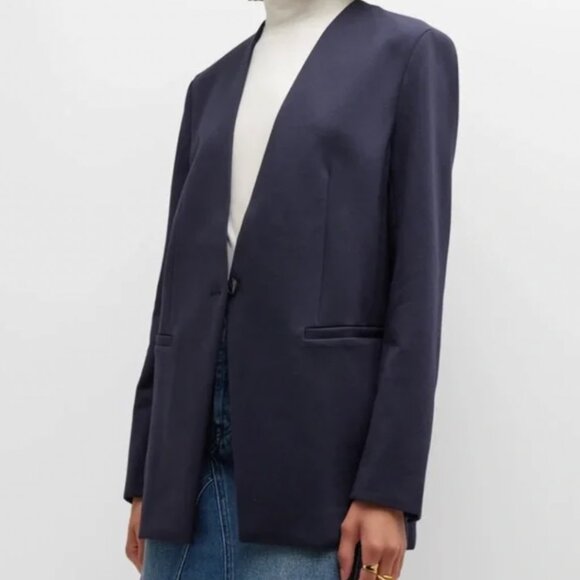 SPANX Perfect Collarless Blazer 20384R Navy Medium - Picture 1 of 5